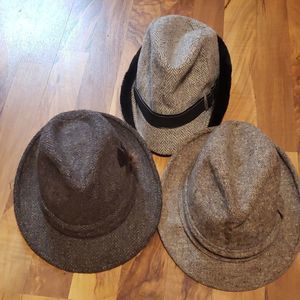 Men's Vintage Hats Sz 6 7/8, 6 3/4 and Large